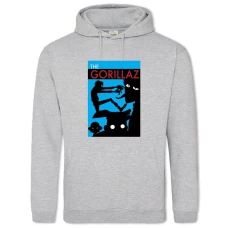 Худи с принтом Гориллаз - 2XL серый