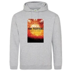 Hoodie with Print Foo Fighters 2 - 2XL grey