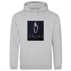 Hoodie with Print Onuka - 2XL grey