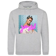 Hoodie with Print Jerry Heil - 2XL grey