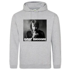 Hoodie with Print Oleg Winnick - 2XL grey
