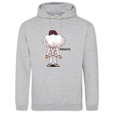 Hoodie with Print Monatik 2 - 2XL grey