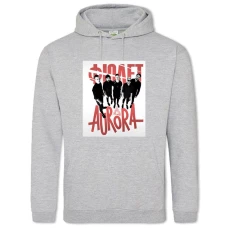 Hoodie with Print Fіolet - 2XL grey