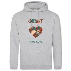 Hoodie with Print Fіolet 2 - 2XL grey