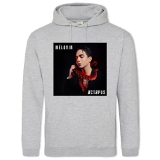 Hoodie with Print Melovin 2 - 2XL grey