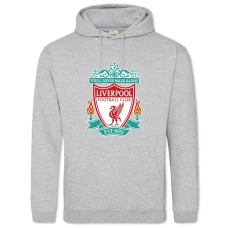 Hoodie with Print Liverpool Logo - 2XL grey