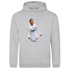 Hoodie with Print David Beckham - 2XL grey