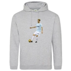 Hoodie with Print Luis Alberto - 2XL grey