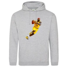 Hoodie with Print James Lebron - 2XL grey