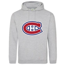 Hoodie with Print Montreal Canadiens Logo - 2XL grey