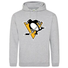 Hoodie with Print Pittsburgh Penguins Logo - 2XL grey