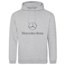 Hoodie with Print Logo Mercedes-Benz - 2XL grey