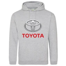 Hoodie with Print Logo Toyota - 2XL grey