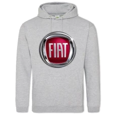Hoodie with Print Logo Fiat - 2XL grey