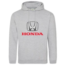 Hoodie with Print Logo Honda - 2XL grey
