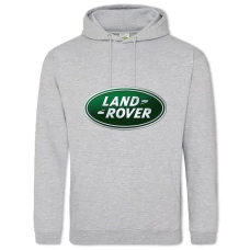 Hoodie with Print Logo Land-Rover - 2XL grey