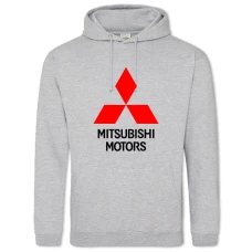 Hoodie with Print Logo Mitsubishi - 2XL grey