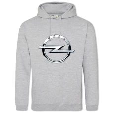 Hoodie with Print Logo Opel - 2XL grey