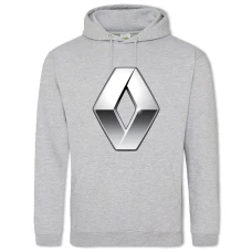 Hoodie with Print Logo Renault - 2XL grey
