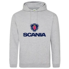 Hoodie with Print Logo Skania - 2XL grey