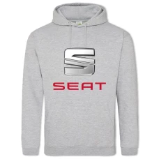 Hoodie with Print Logo Seat - 2XL grey
