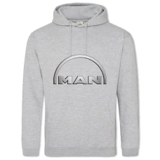 Hoodie with Print Logo Man - 2XL grey