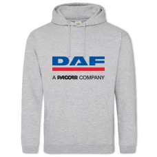 Hoodie with Print Logo Daf - 2XL grey