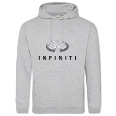 Hoodie with Print Logo Infiniti - 2XL grey