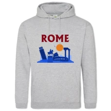 Hoodie with Print Rome - 2XL grey