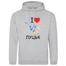 Hoodie with Print Lutsk - 2XL grey