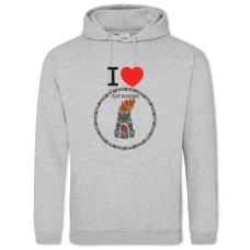 Hoodie with Print Luhansk - 2XL grey