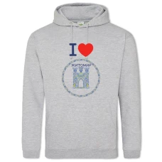 Hoodie with Print Zhitomir - 2XL grey