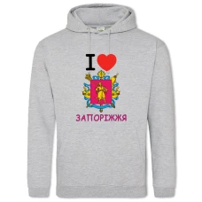 Hoodie with Print Zaporizhzhya - 2XL grey