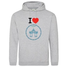 Hoodie with Print Sumi - 2XL grey