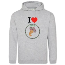 Hoodie with Print Kharkiv - 2XL grey