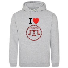 Hoodie with Print Crimea - 2XL grey