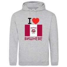 Худи с принтом Вишневое - 2XL серый