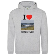 Hoodie with Print Novodnіstrovsk - 2XL grey
