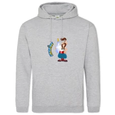 Hoodie with Print Ukrainian - 2XL grey