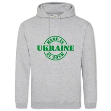Hoodie with Print Made In Ukraine 9 - 2XL grey