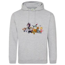 Hoodie with Print Halloween Zombies - 2XL grey