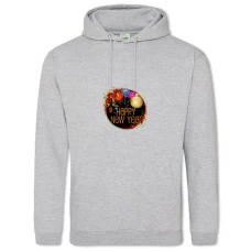 Hoodie with Print Happy New Year To All In Colors - 2XL grey