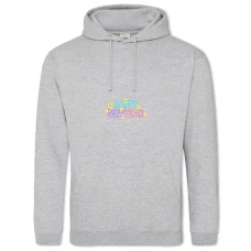 Hoodie with Print Happy New Year Neon - 2XL grey