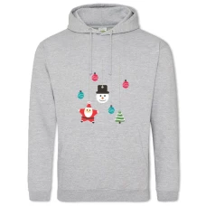 Hoodie with Print Happy New Year New Year's Toys - 2XL grey