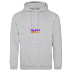 Hoodie with Print Birthday 3D Cap And Candy - 2XL grey