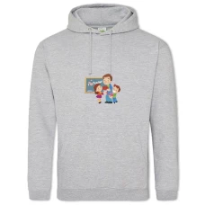 Hoodie with Print Happy Teacher Favorite Teacher - 2XL grey