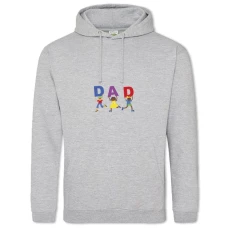 Худи с принтом День Отца Dad - 2XL серый