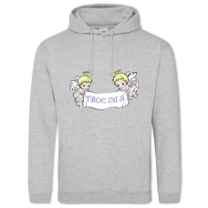 Hoodie with Print Angel Day Two Angels - 2XL grey