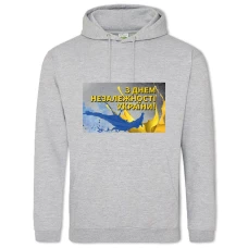 Худи с принтом День Независимости Краски - 2XL серый