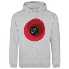 Худи с принтом День Победы 1939-1945 - 2XL серый